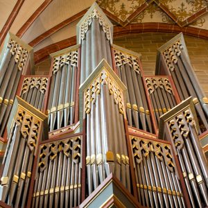Die Bach-Orgel im Nordschiff des St. Petri Doms