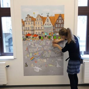 Mitmachaktion Wimmelbild copyright Stadtbibliothek Bremen