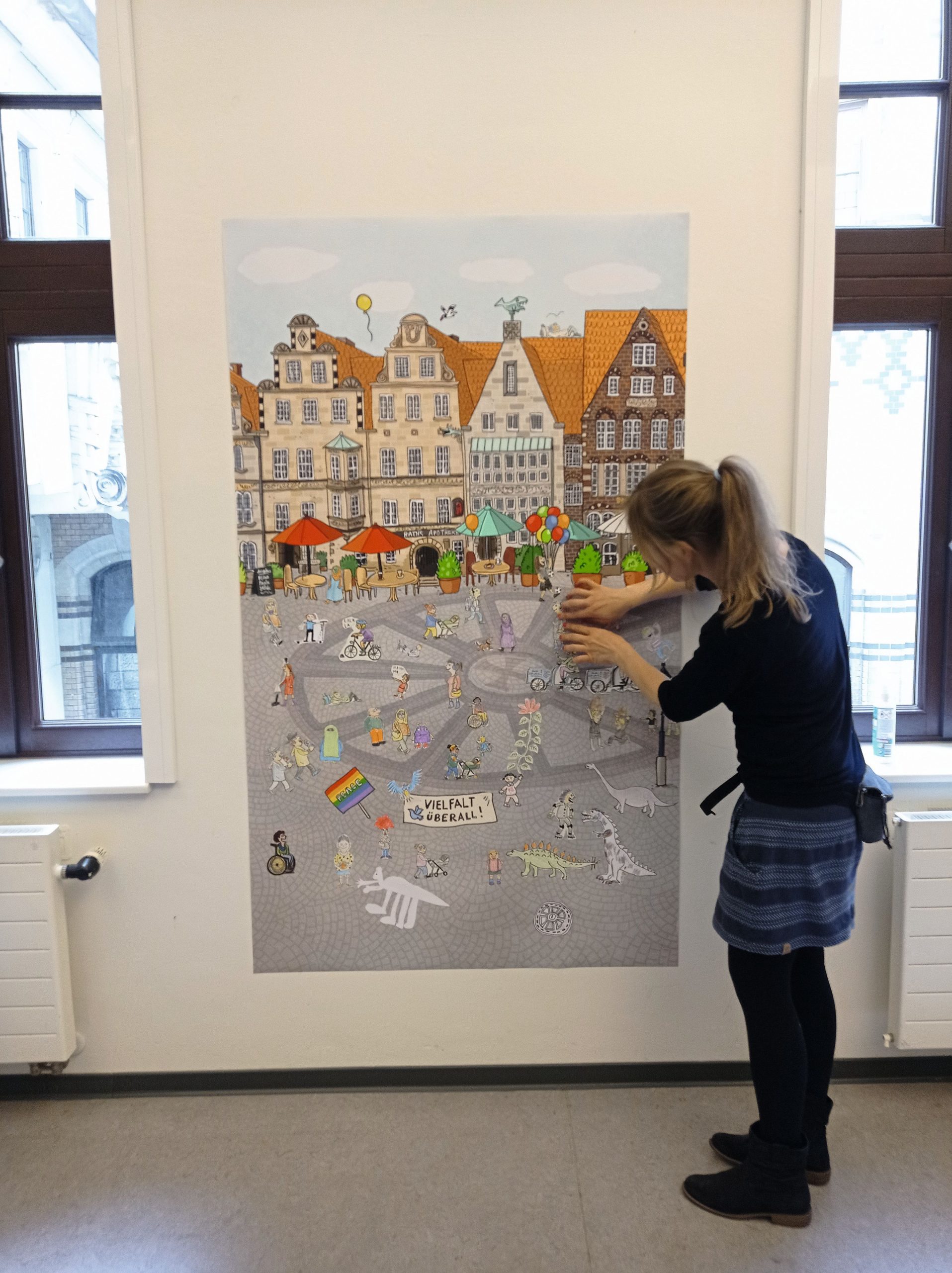 Mitmachaktion Wimmelbild copyright Stadtbibliothek Bremen